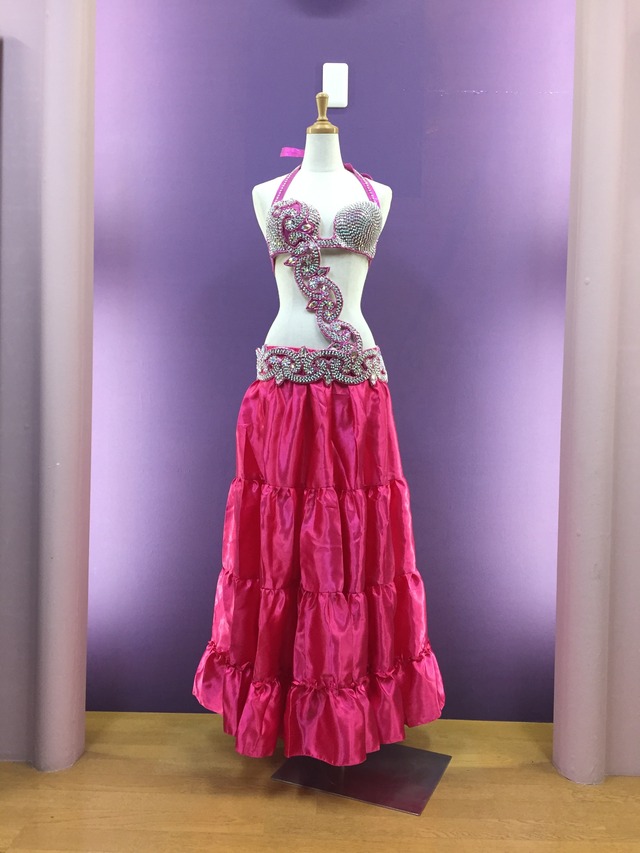 ベリーダンス衣装 コスチューム ピンク