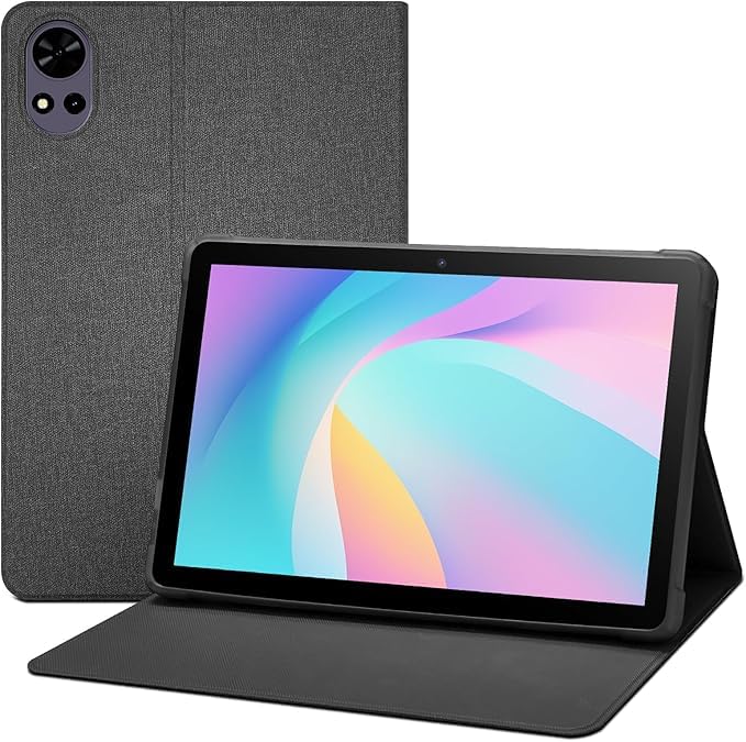 10.1 インチ タブレット保護ケース 手帳型カバー TPU ハード素材 耐衝撃 防滴防水 軽量スリム スタンド機能付き V5 M30 Touch 10 SE T10 Tab 専用 アンドロイドタブレット対応