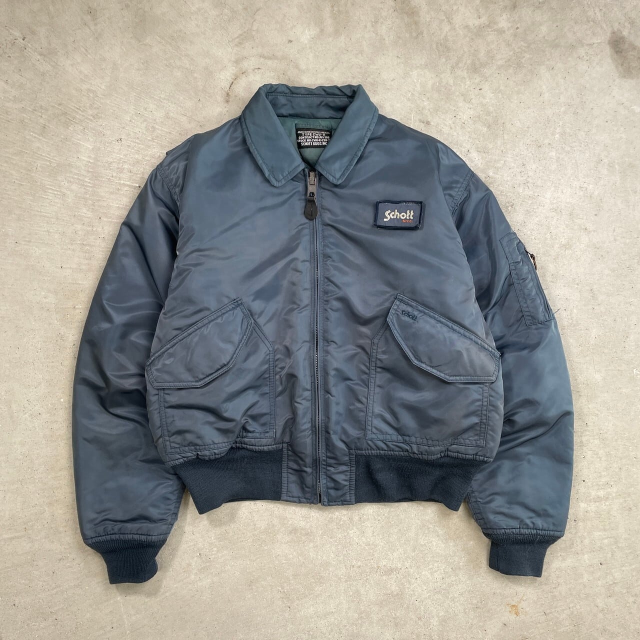 Schott ショット CWU-R ミリタリー フライトジャケット メンズL Schott ショット CWU-R ミリタリー フライトジャケット メンズL