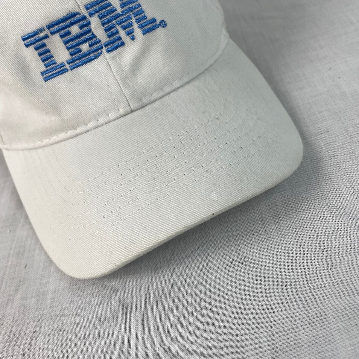 IBM CAP キャップ IT テック 企業物 ロゴ ビンテージ コットン 帽子 アイビーエム 黒 ブラック 企業 テック テクノロジー TECH IT