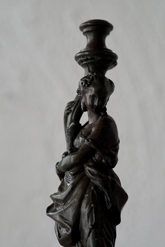 ブロンズ　　女神像 大人気ブロンズ像 花の女神像 Aldo Vitaleh 作 インテリア家具 置物