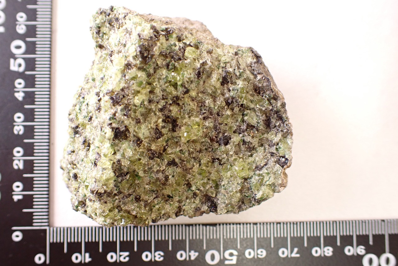 【標本】母岩付ペリドット　146.69g　[D4-7]