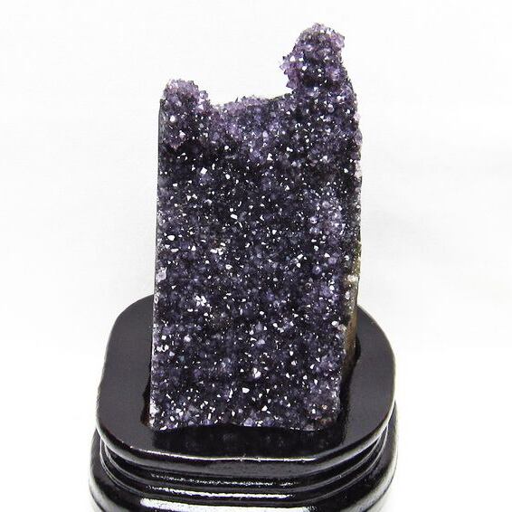 アメジスト 原石 クラスター ウルグアイ産 アメシスト 紫水晶 置物 台座付属 花型 一点物  182-5941