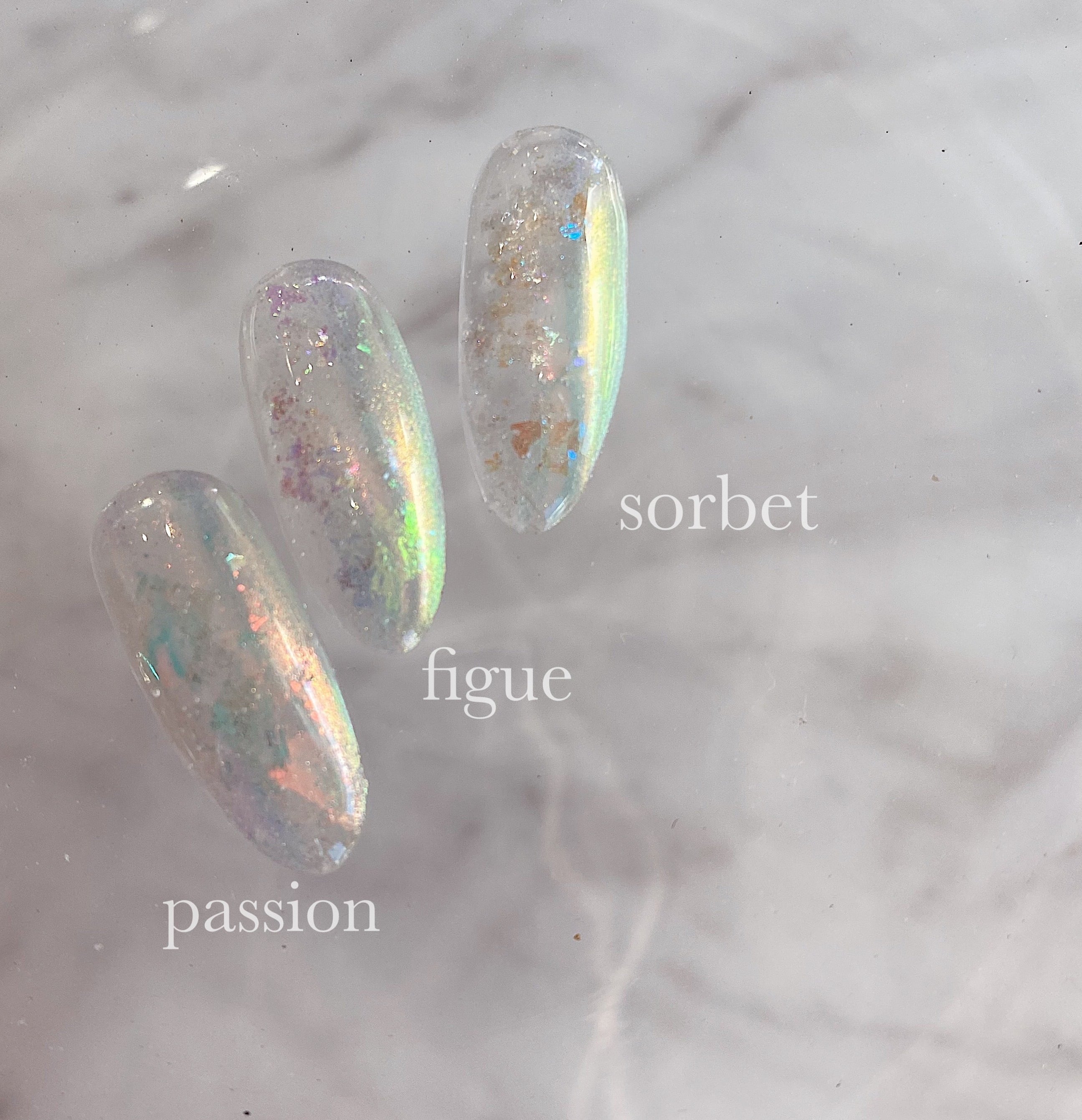 H330-H332 Sucre aurora flake | atelier NOVEL