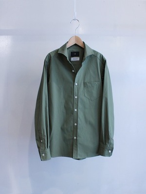 Garage.U.W Exclusive Reciprocity COTTON WETHER CLOTH CUTAWAY SHIRT