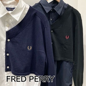 【FRED PERRY】F4609　Knit Layard Shirt　ニットレイヤードシャツ