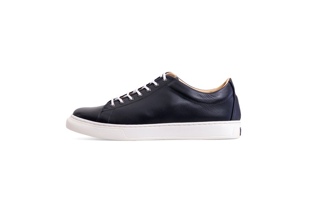 High end Leather Sneakers | black 黒