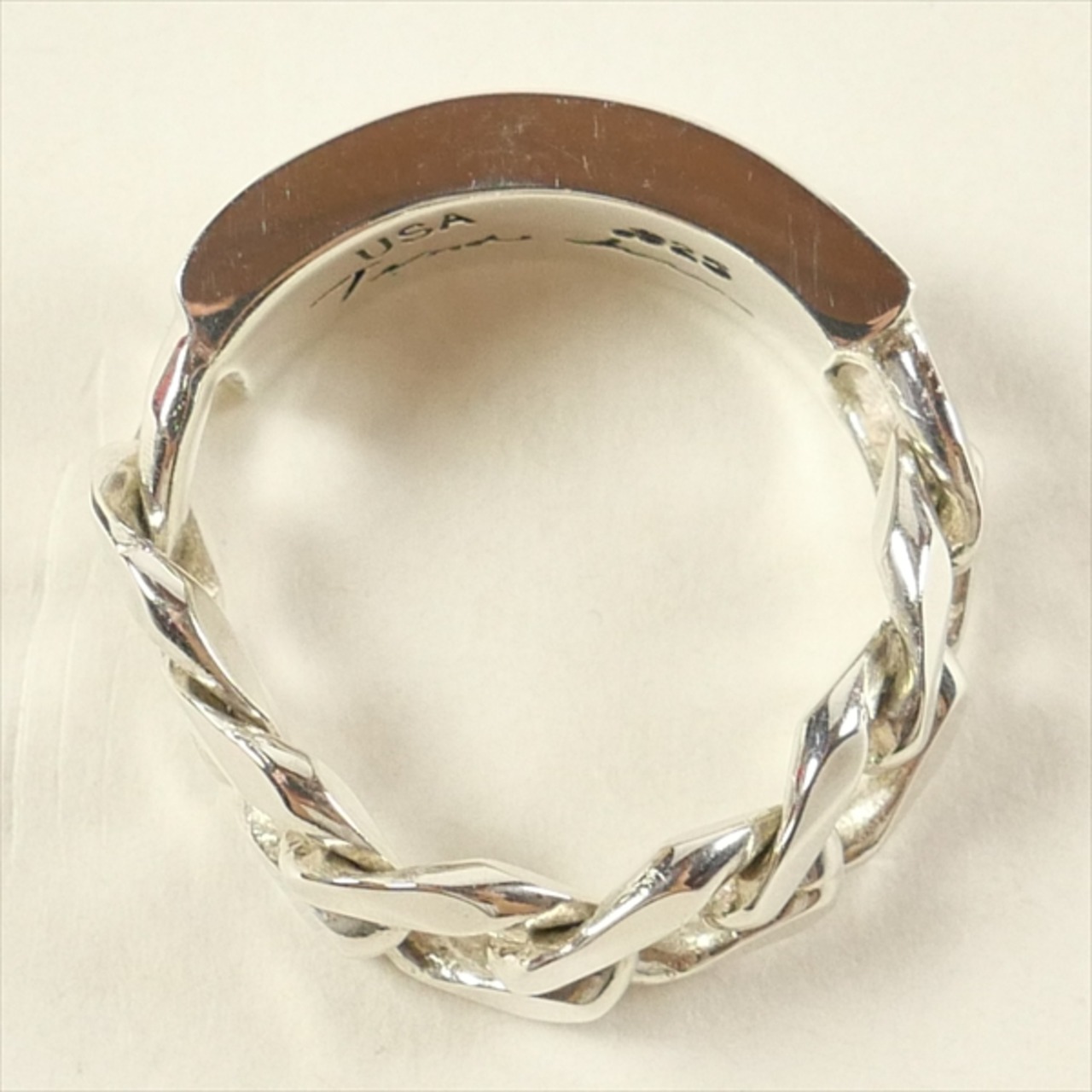 Size【22】 TENDERLOIN テンダーロイン ID RING SILVER リング 銀 