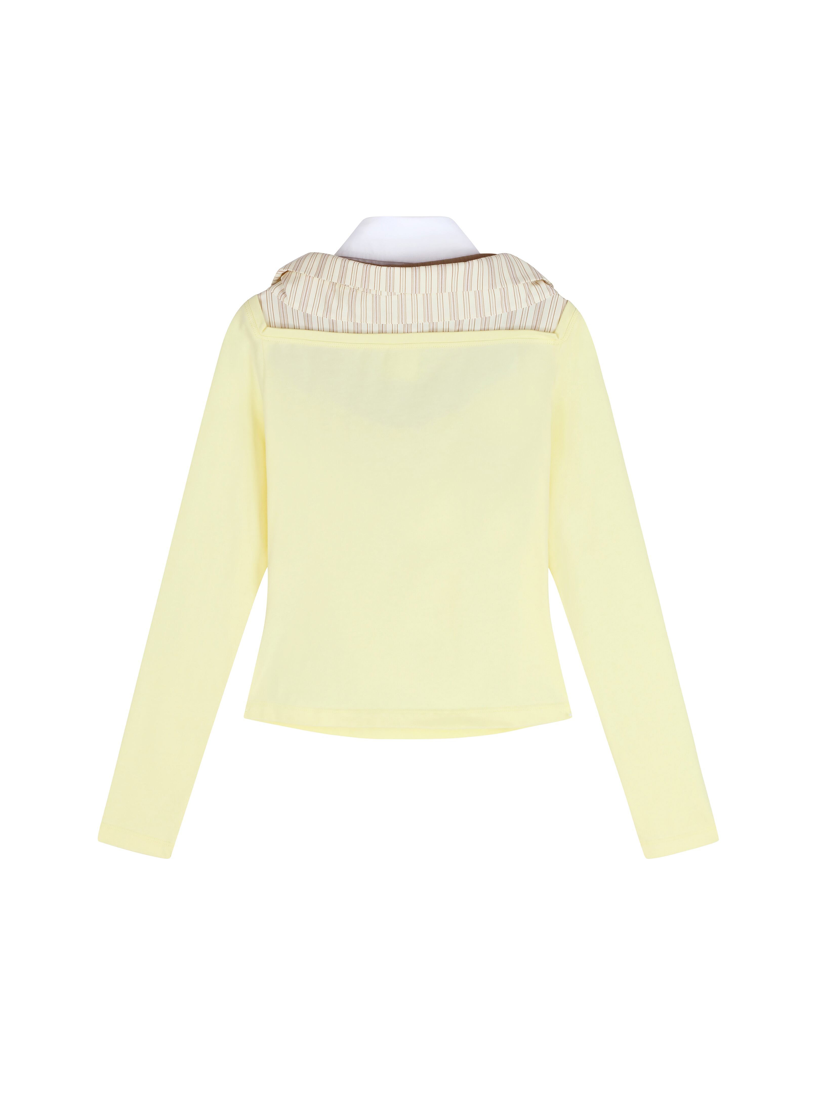 TEXEVASION - MULTI-COLLAR BLOUSE (LIGHT YELLOW) | RCv