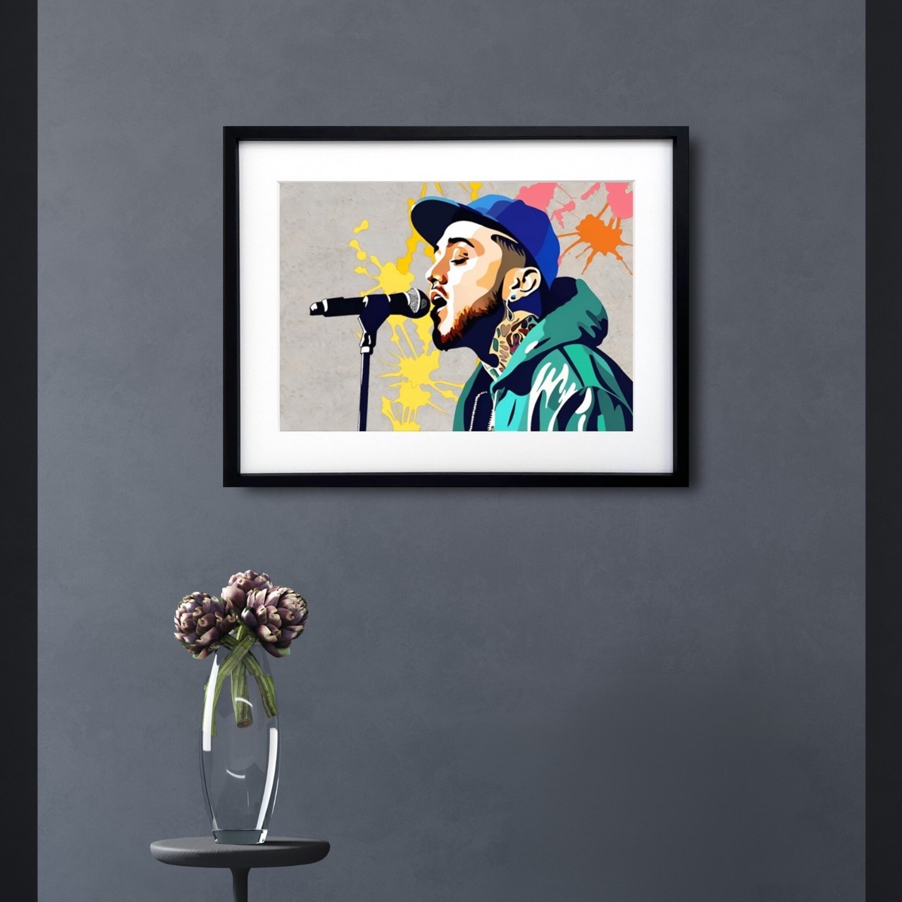 Mac Miller｜伝説のアーティストをオマージュした追悼アートポスター｜モダン空間に映える唯一無二のデザイン｜日本製A3ポスター