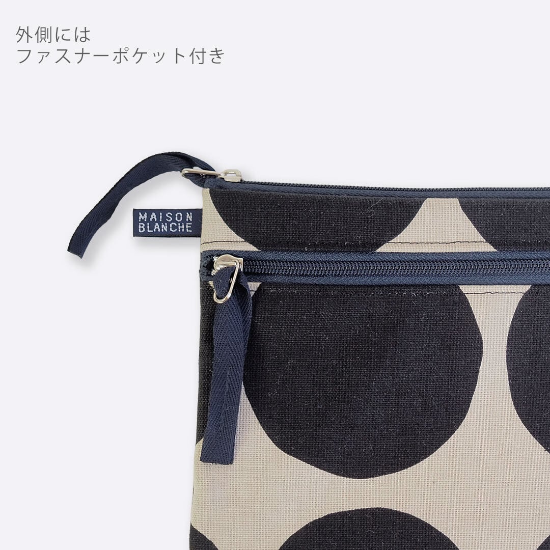 60020040 L字ファスナーポーチ マチなし （日本製/ポーチ/花柄