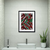 A Tribe Called Quest Pattern ⅳ｜リズムを感じる抽象パターンアートポスター｜モダン空間に映えるおしゃれデザイン｜日本製A4ポスター