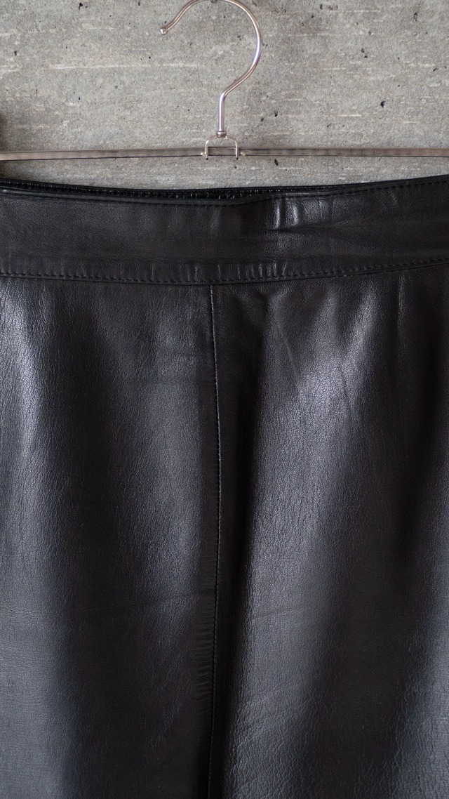 unknown used Lamb leather skirt