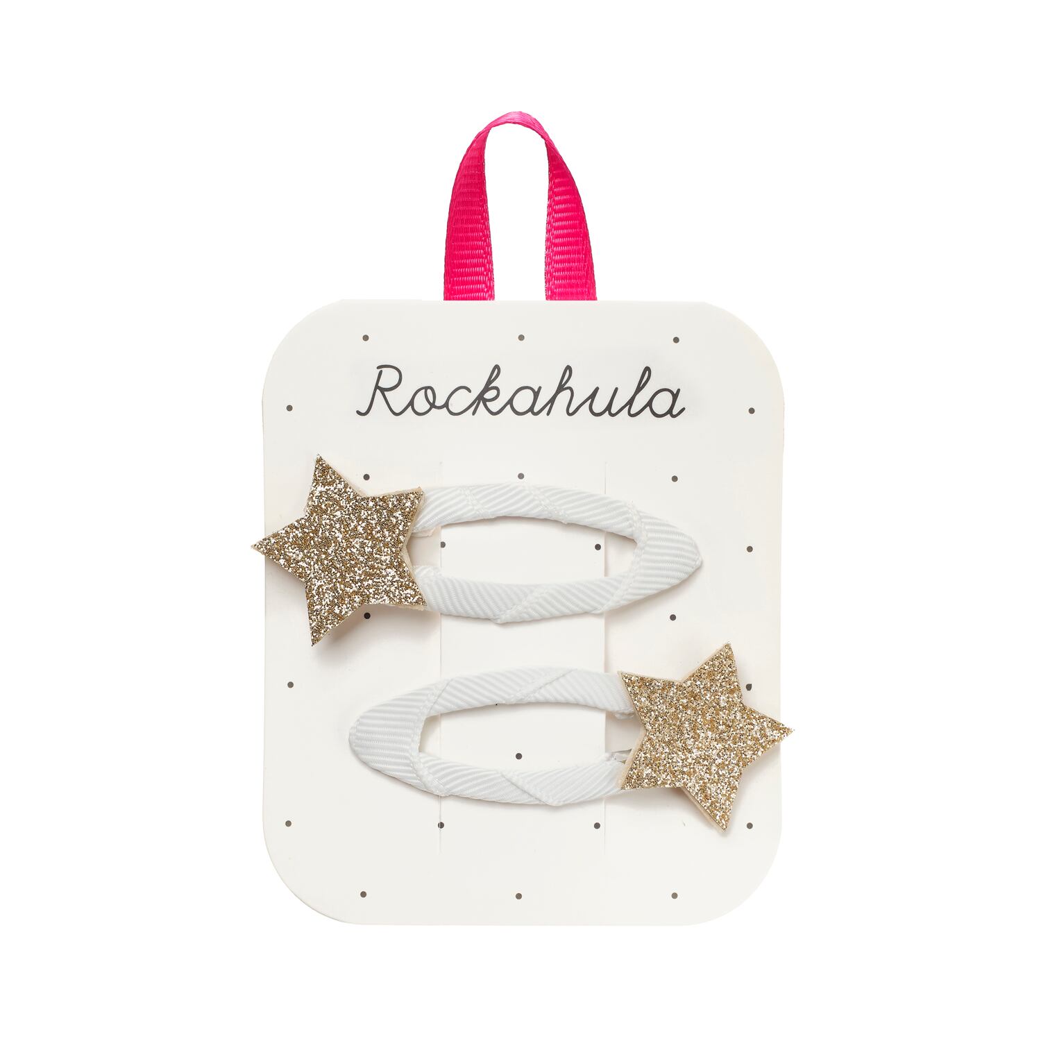 X593:Angel Sparkle Star Clips-WHITE