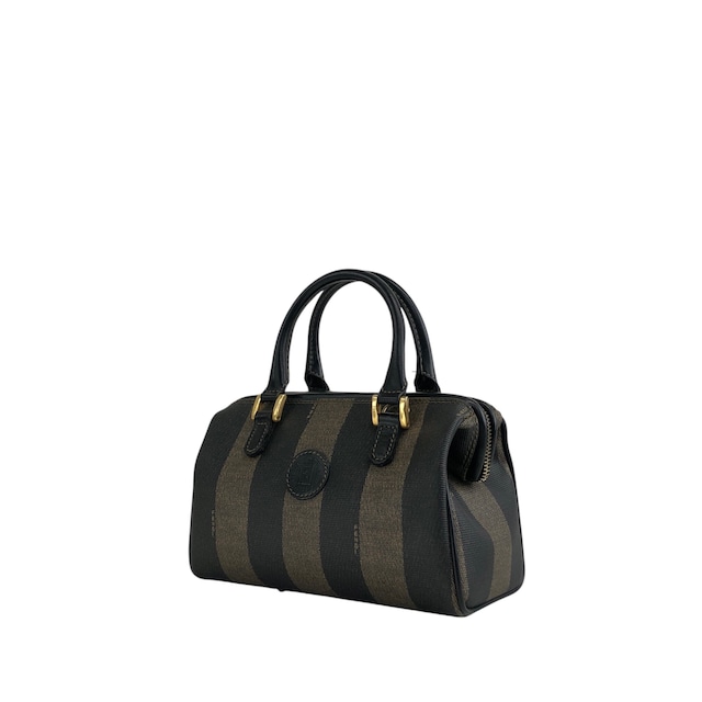 FENDI フェンディ ペカン ショルダーバッグ ブラック PVCレザー 2way ミニボストン vintage ヴィンテージ オールド jy5pns