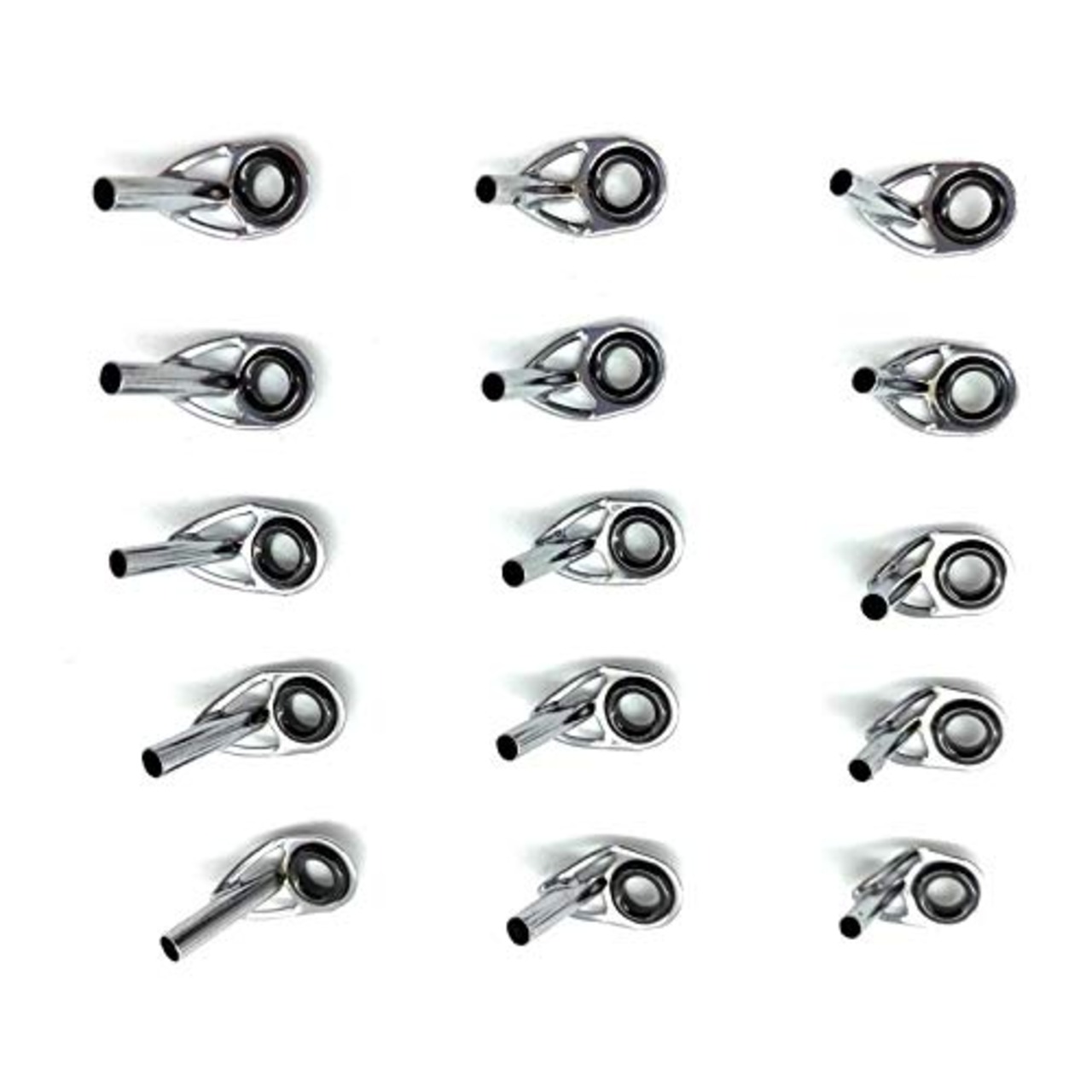 YFFSFDC トップガイド 15個セット ロッドガイドステレンス 釣り竿穂先 交換 修理キット ロッドの修理 0.9mm、1.2mm、1.4mm… (A)