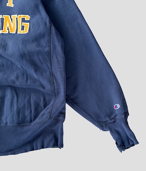 -Champion- Vintage 90s L NAVY SAILING Reverse Weave Sweat made in USA