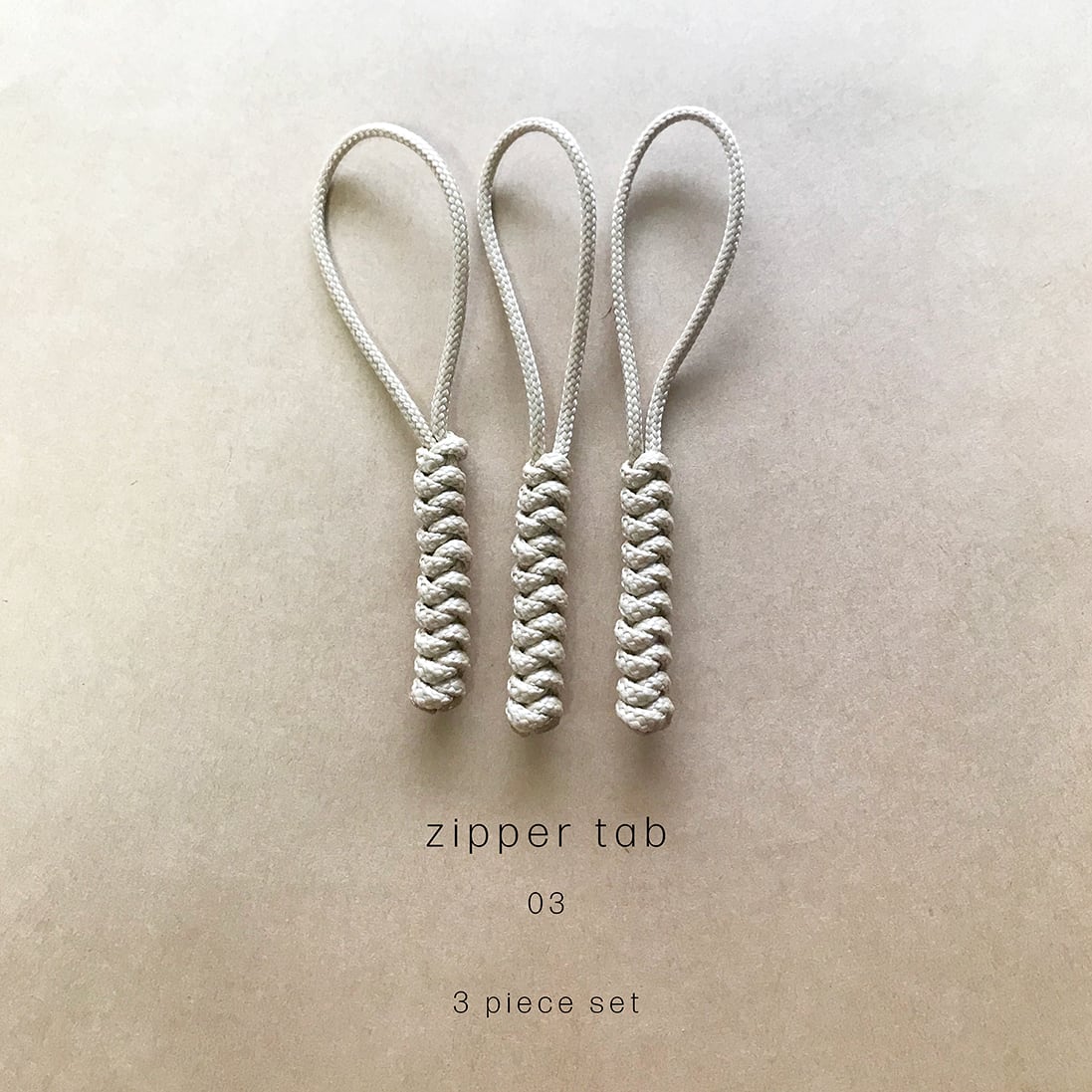 ジッパータブ ロングタイプ パラコード オリジナル 3本セット | GO!DESIGNS