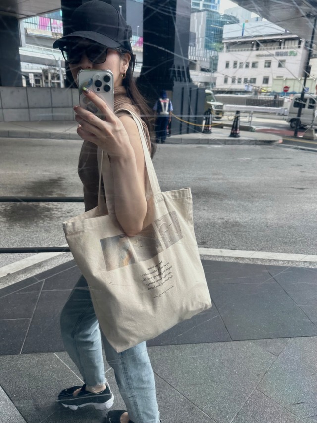 トートバッグ L with Texture Arts