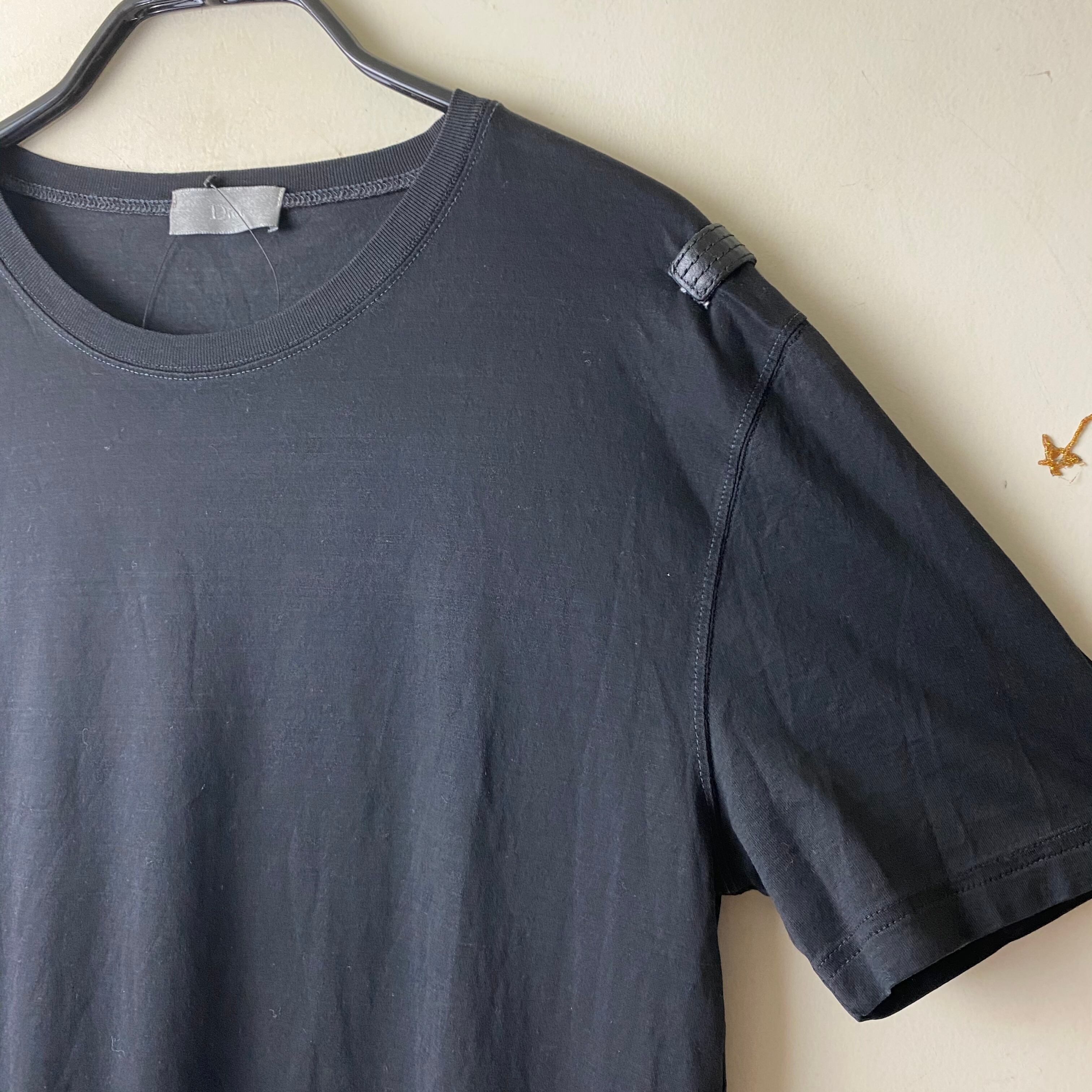 04SS DIOR HOMME leather switching tee “bee” | NOIR ONLINE