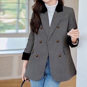 ヘリンボーンダブルボタンジャケット　A2550