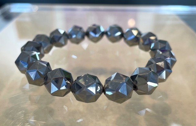 テラヘルツブレスレット　スターカット　12mm  Terahertz Bracelet Star Cut 12mm