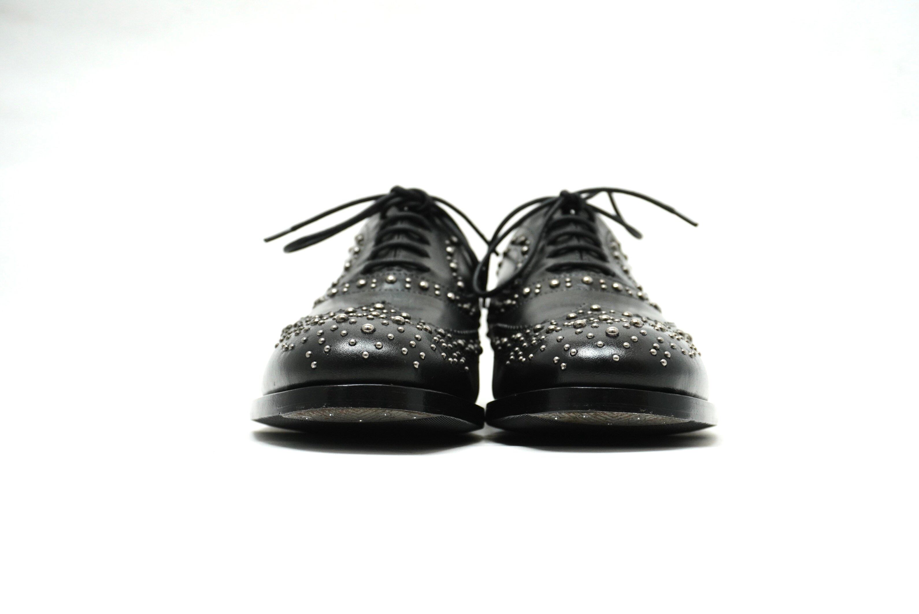 CHURCH'S】Burwood Met Studs F-Brogue BLK Size 36 1/2 (Second Hand