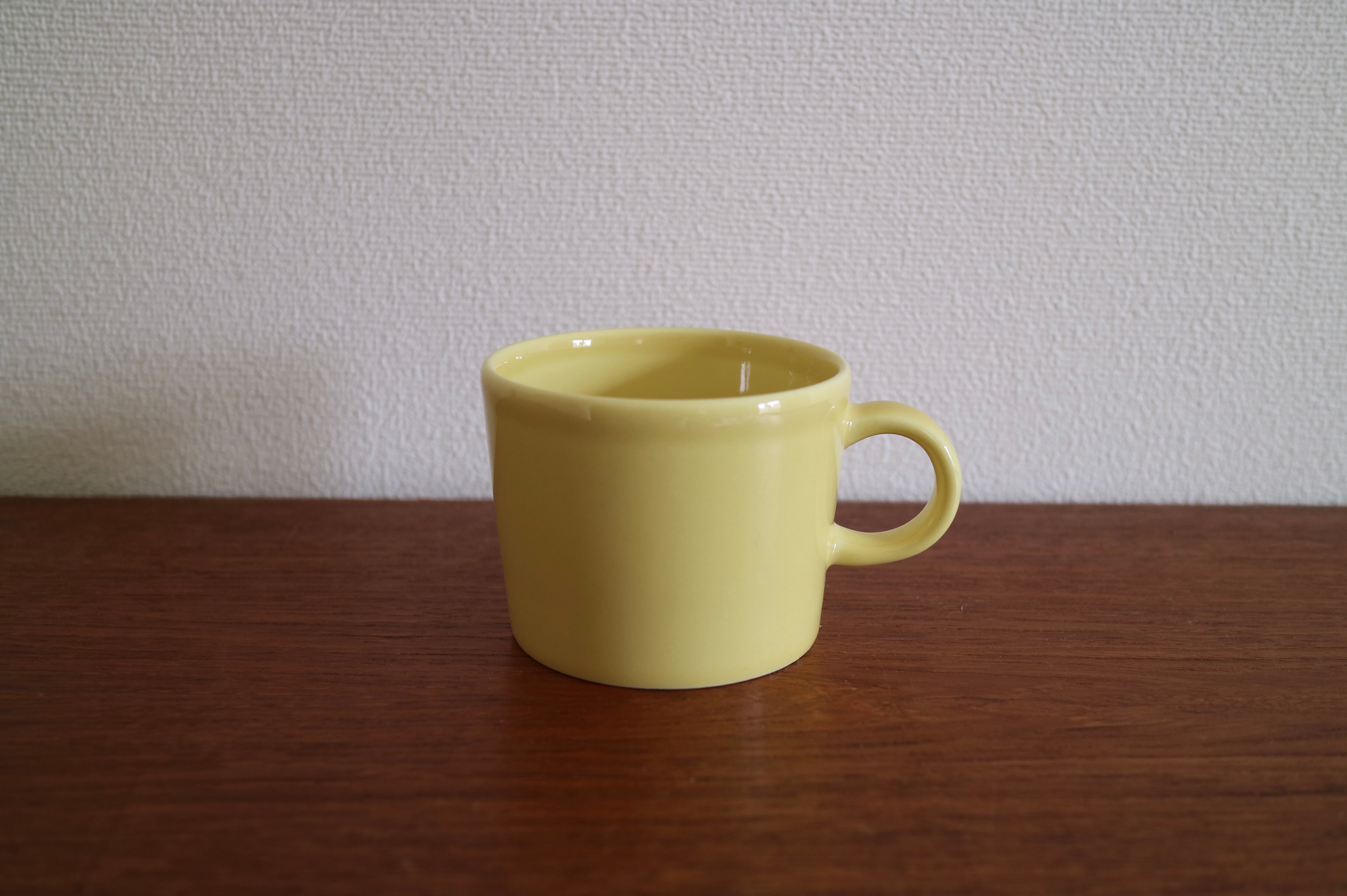 廃盤アラビア ティーマ コーヒーカップ＆ソーサー イエロー