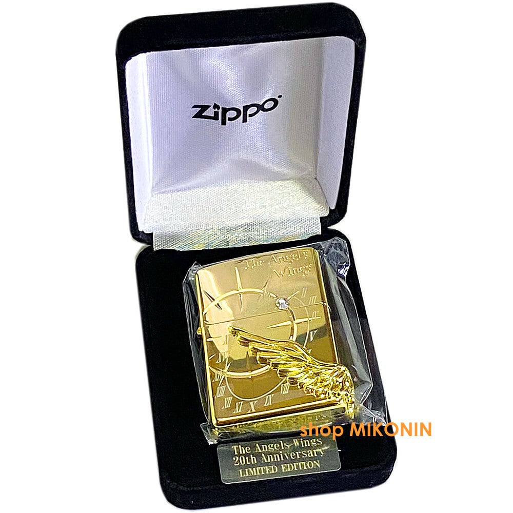 限定 ZIPPO エンジェルウィング 20周年記念 金ミラー ジッポー