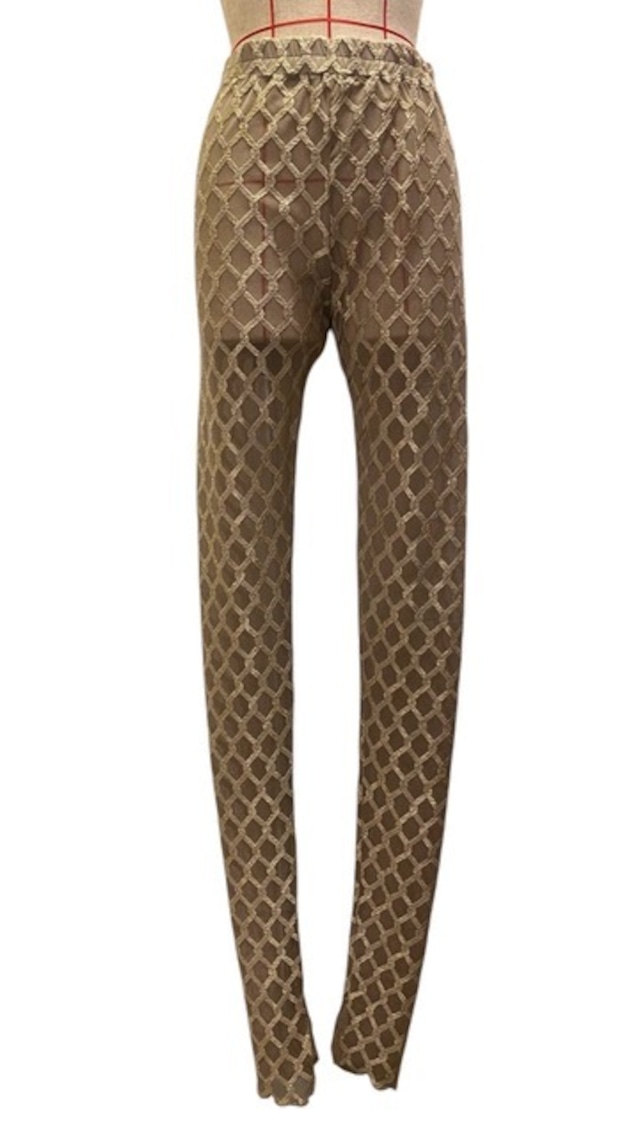 【27SS | 先行予約】FUMIE TANAKA フミエタナカ / パンツ /mesh mesh leggings