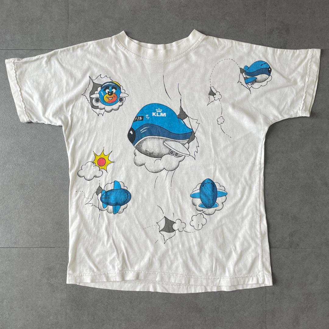ビンテージ！KLMオランダ航空　ノベルティ　マウスパッド　1990年代 GF705 90s Tシャツ KLMオランダ航空 イラスト 航空会社 企業T | PAY ID
