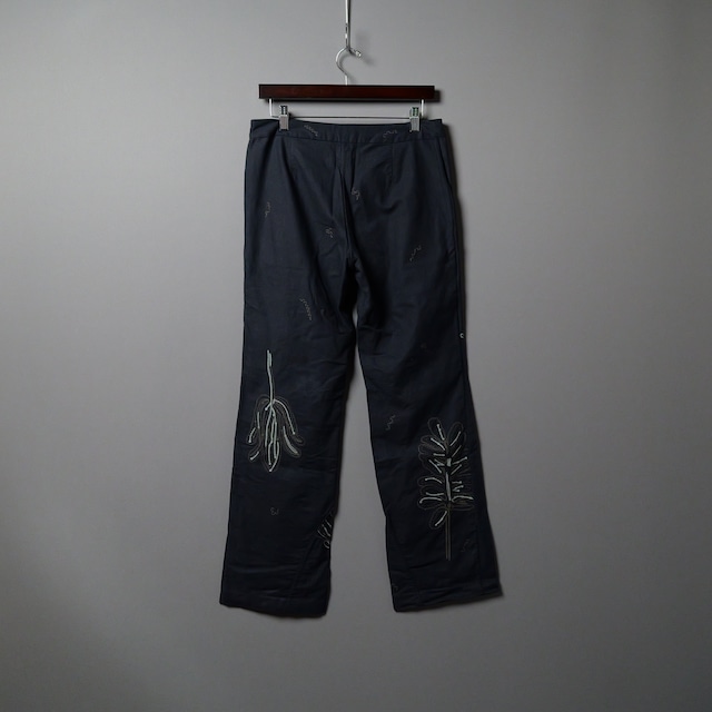 [HaaT]　Botanical Embroidery Pants