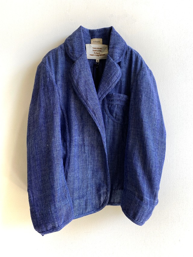 Waist Shape Jacket "indigo blue chambray" khadi cotton