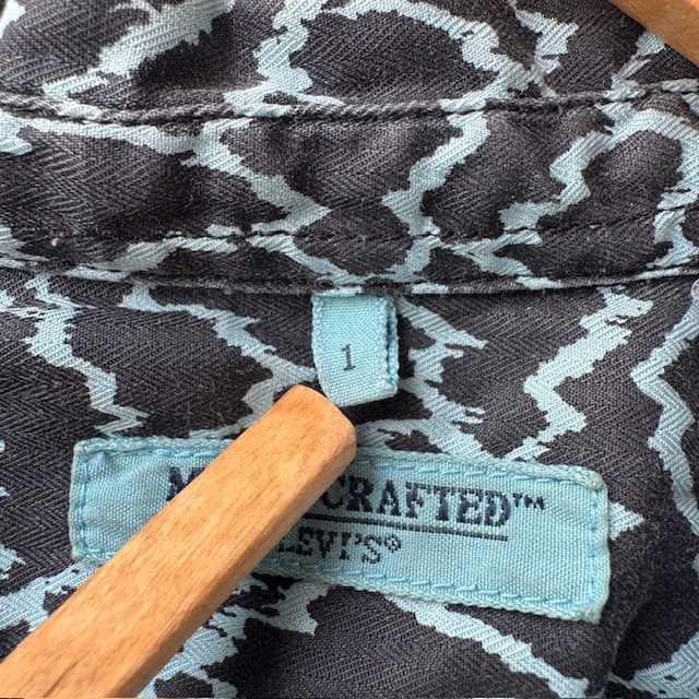 Levi's 長袖シャツ コットン ライトニング柄 古着 画像3