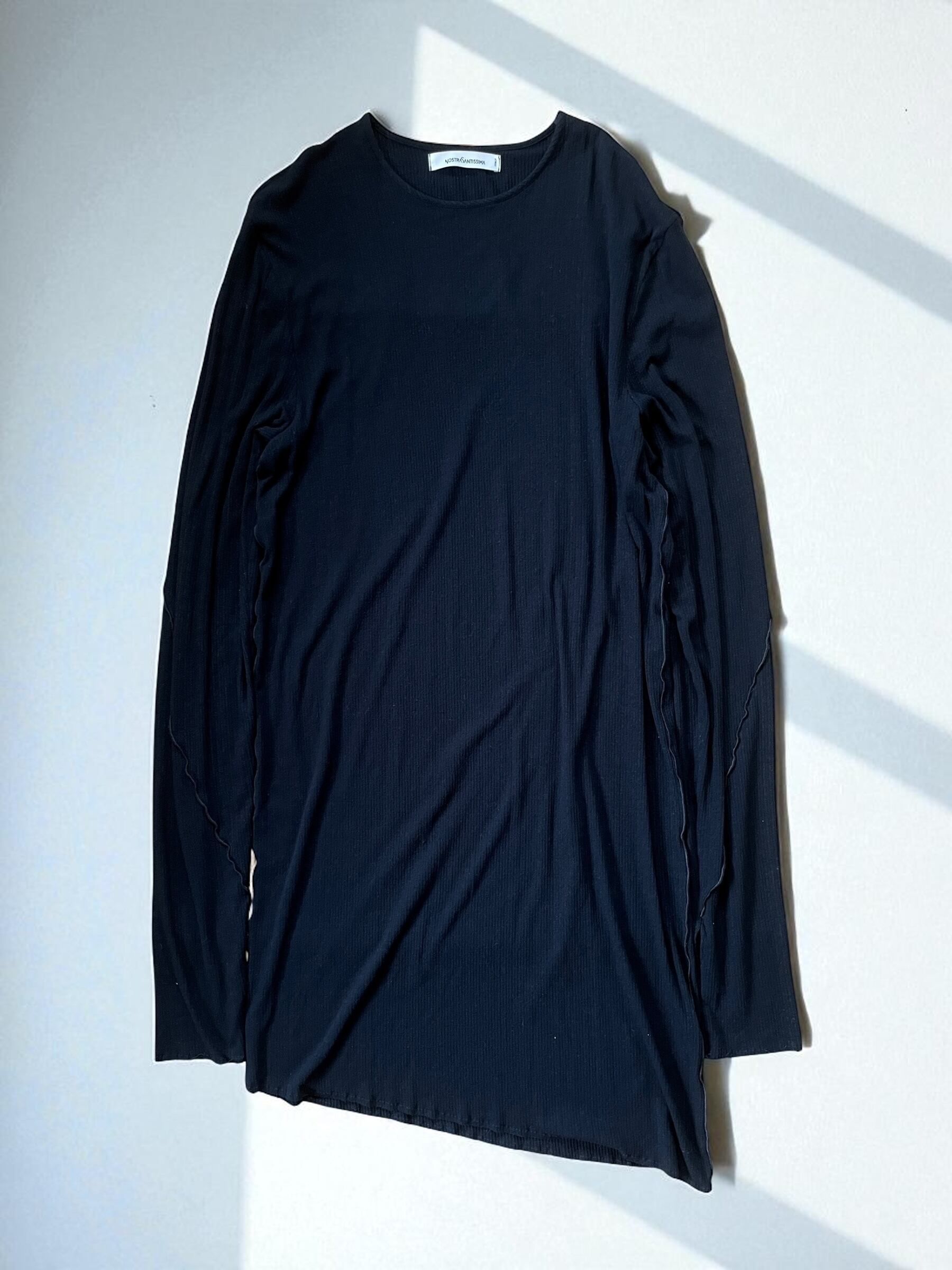 Nostra Santissima - Asymmetric Rib knit Top