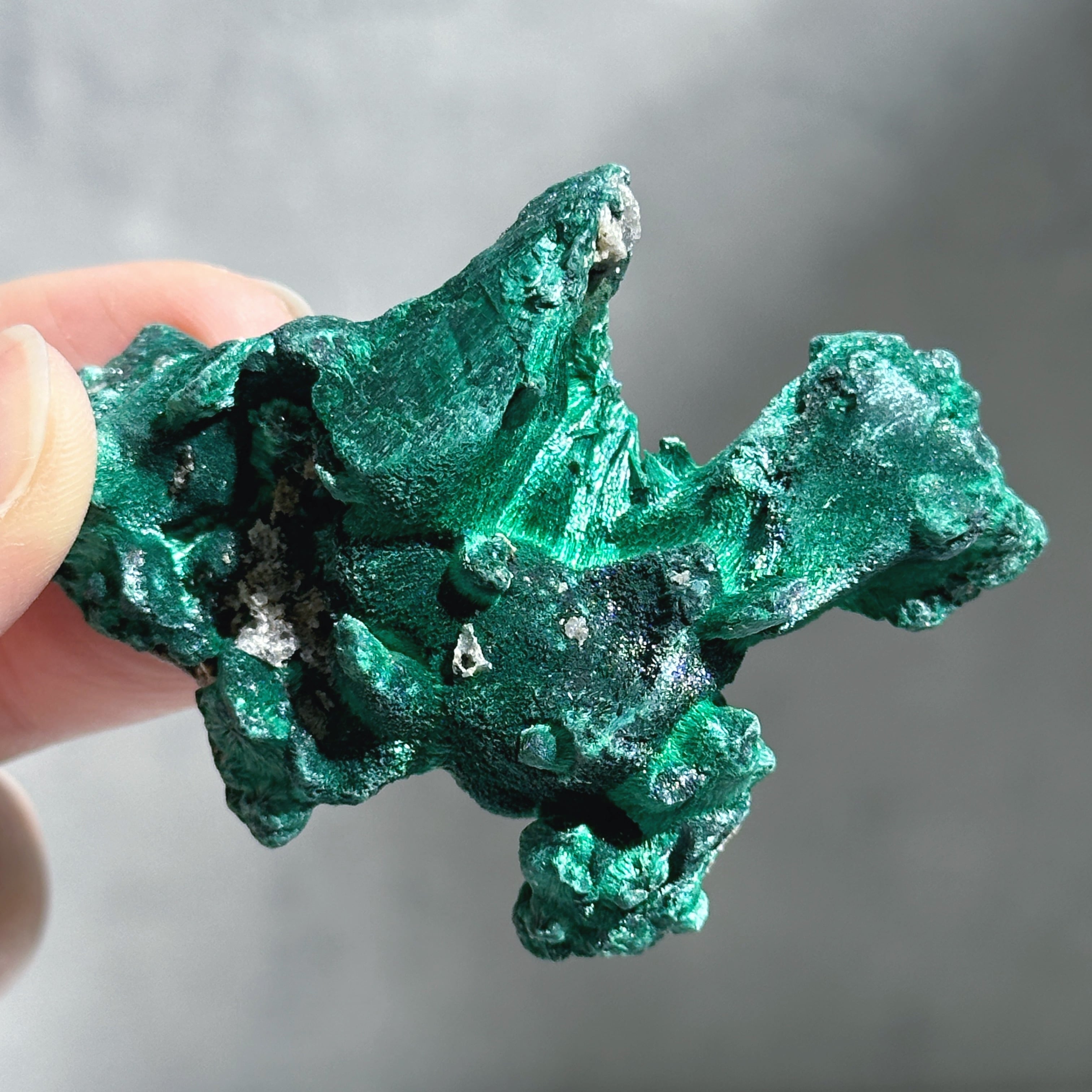 マラカイト　イン　クォーツ　原石　鉱物　標本　天然石　石 ベルベットマラカイト 原石33◇Malachite ◇天然石・鉱物