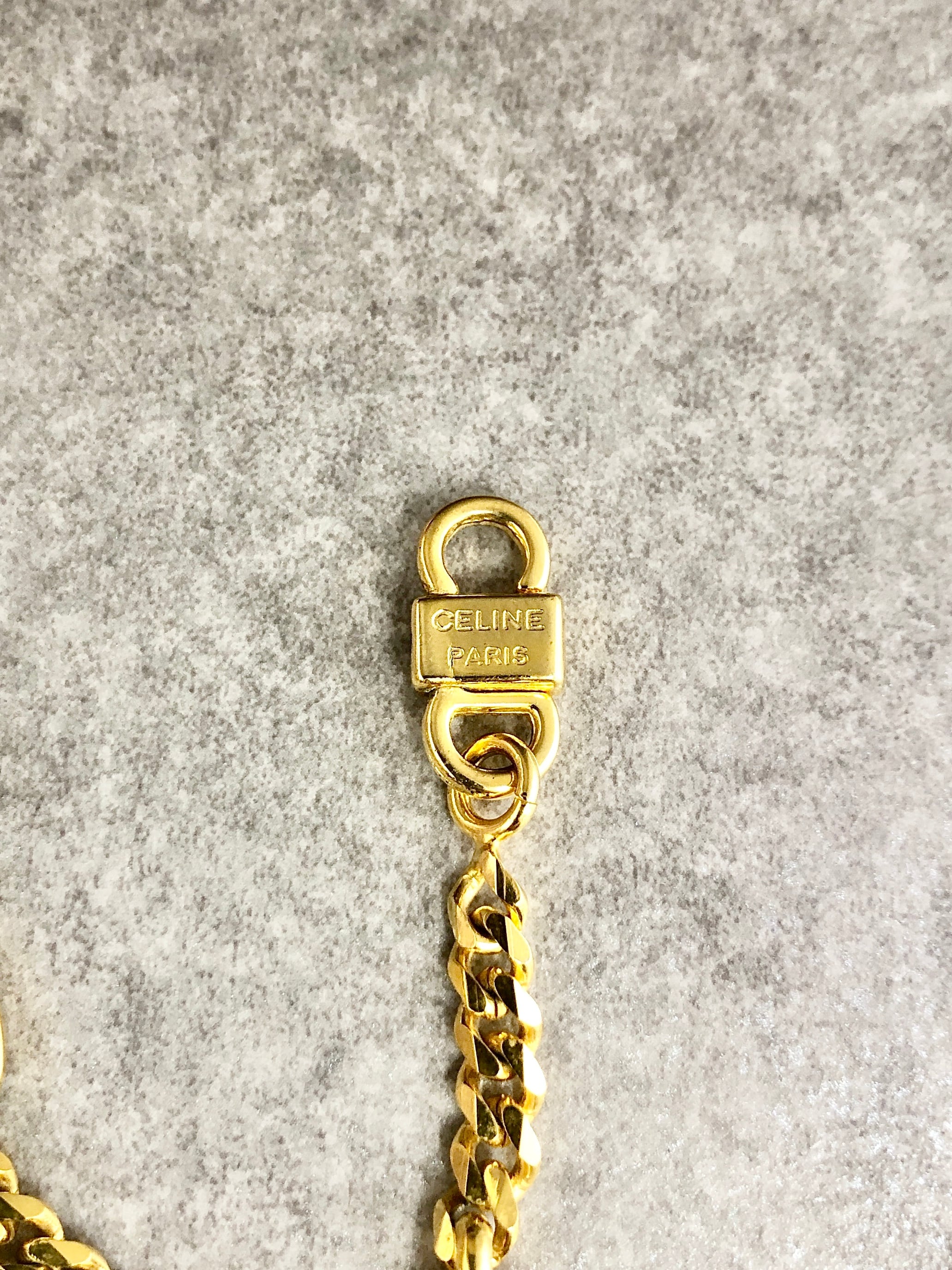 CELINE セリーヌ ブレスレット ゴールド ブラゾン vintage
