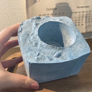 【dusty color cement  pot series】ダスティカラーセメントポットシリーズ　くすみカラー　セメント鉢　くすみブルー
