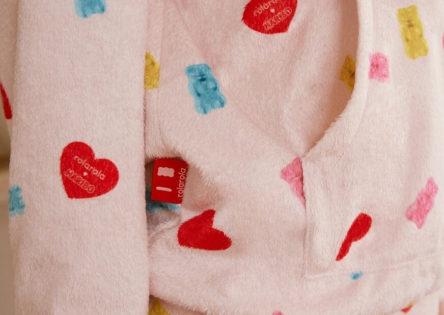 【rolarola】ROLAROLA X HARIBO PAJAMAS SWEATSHIRT PINK めいるめいるスマイル