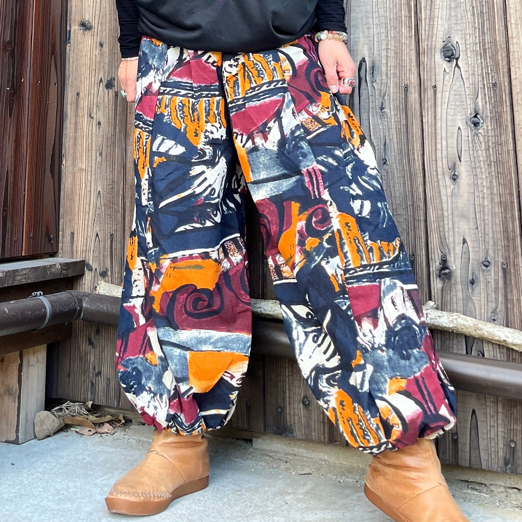 グラフィック柄マンボパンツ | アジアン雑貨ルチュ