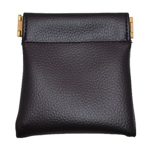 [Adorer] バネ口 小物入れ 携帯ミニ ケース (ブラック) アクセサリー コインケース 工房 手作り 日本製 エコパッケージ MX-0019-177