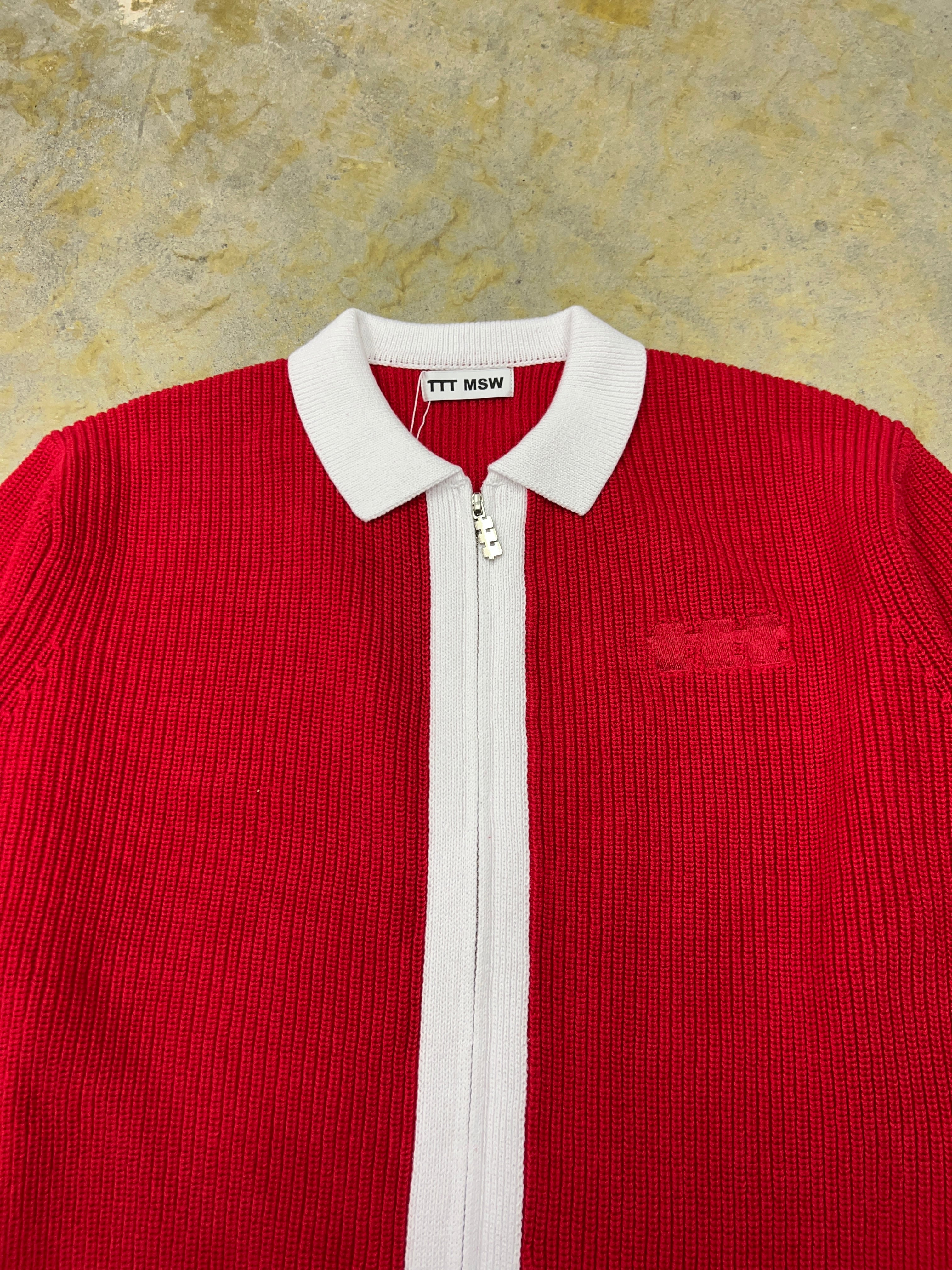 TTT MSW | New standard zip up cardigan | Red | HOWDAY