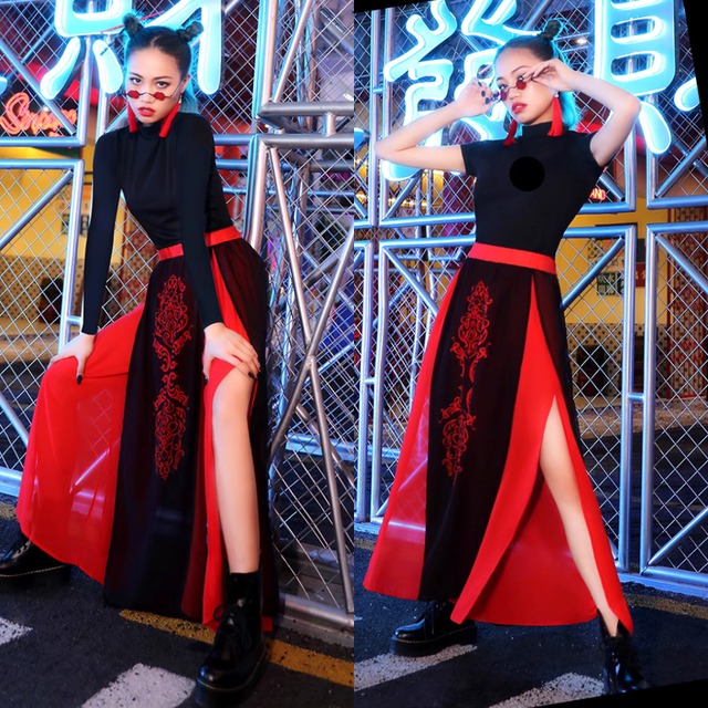 SEASONZ チャイナ服 民族調 ダンス衣装 袴パンツ コスプレ