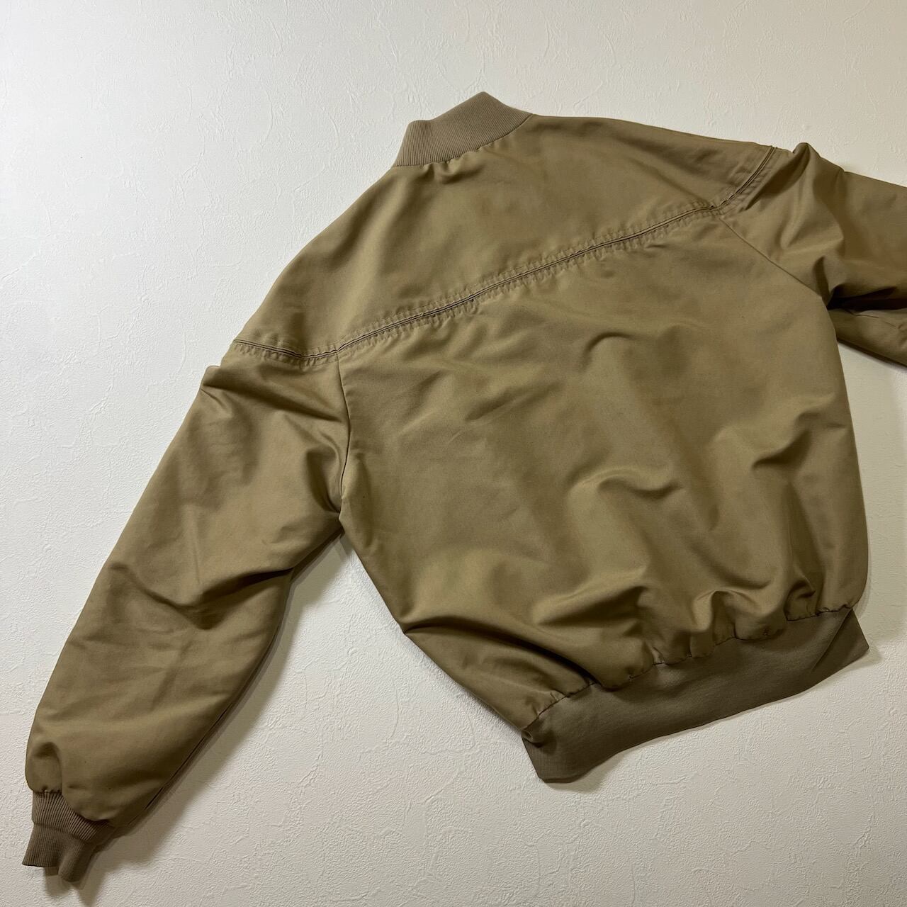 2572古着90年代USA製OZARK TRAILダービージャケット無地XL墨黒 80~90s USA OZARK TRAIL ダービージャケット カップショルダー
