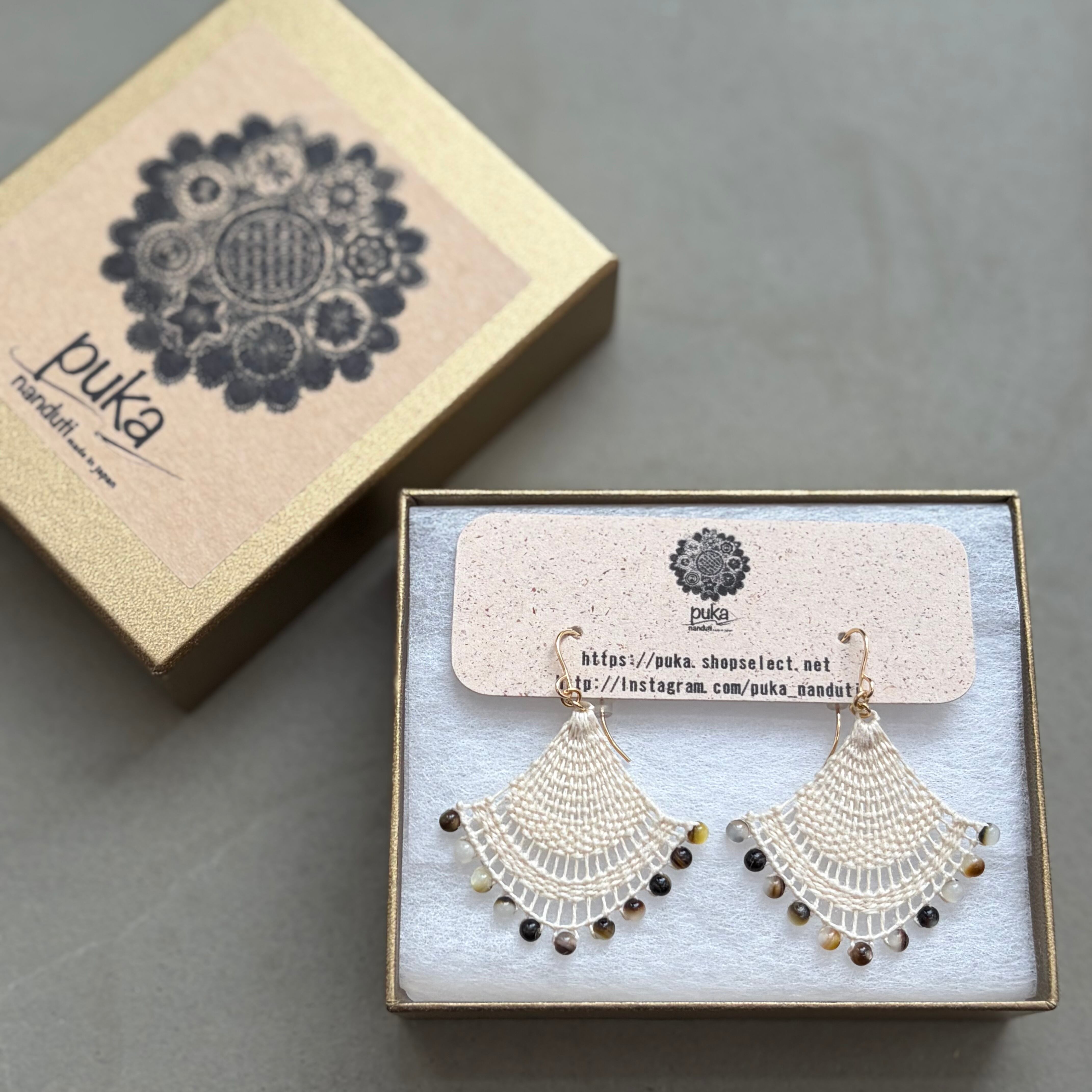Ñanduti puka model earring | puka ~nanduti ~ ニャンドゥティ