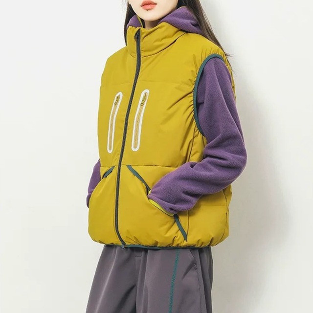 カラージップパデッドベスト C00877