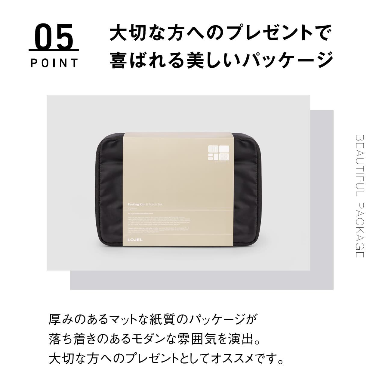Lojel Packingkit 6 ロジェール パッキングキット 6 クローズケース スーツケース 旅行 便利グッズ おしゃれ 海外旅行 トラベルポーチ 旅行用品 インナーバッグ パッキングポーチ 収納 パッキング 衣類 洋服 衣類ケース ケース 衣服 トラベル ポーチ Lojel Japan Online
