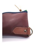 ポケット財布  / Leather knife-shape pocket wallet /バーガンディ レザー