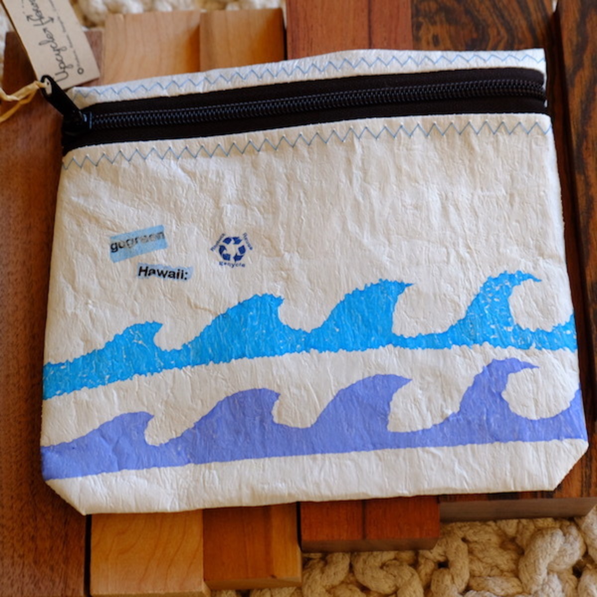 Upcyle Hawaii Fused Plastic Bag / ハワイ島で手作りのハンドメイド・ポーチ UH