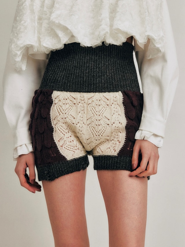【25AW】HOUGA ホウガ / alter pants / ニットショートパンツ